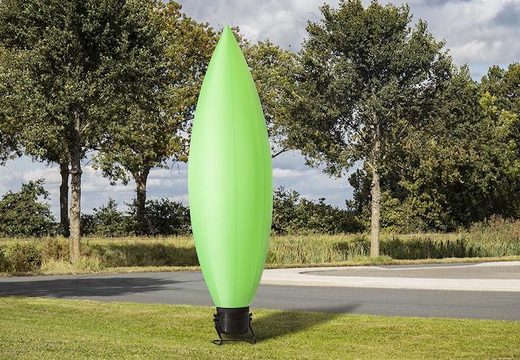 Bestel de opblaasbare kegel van 4m hoog in groen nu online bij JB Inflatables Nederland. Koop inflatable skydancers in standaard kleuren en afmetingen direct online