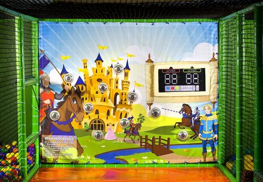 IPS playground muur met interactieve spot om spellen te spelen voor kinderen in kastelen met ridders thema te koop