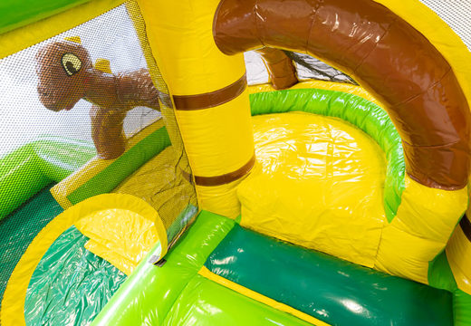 Dino themed springkussen voor kinderen kopen. Bestel springkussens online bij JB Inflatables Nederland 