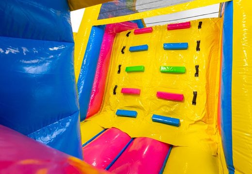 13 meter lange Happy Color opblaasbare stormbaan bestellen voor kinderen. Koop opblaasbare stormbanen nu online bij JB Inflatables Nederland