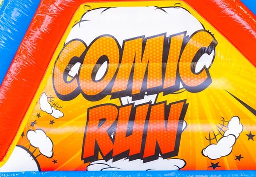Opblaasbare stormbaan Comic 13m bestellen voor kinderen. Koop opblaasbare stormbanen nu online bij JB Inflatables Nederland