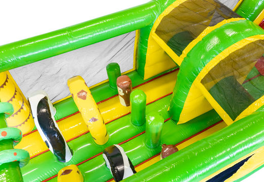 Koop 13 meter lange opblaasbare Jungle stormbaan voor kinderen. Bestel opblaasbare stormbanen nu online bij JB Inflatables Nederland