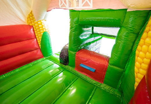 Slide Combo Tractor luchtkussen kopen voor uw kinderen. Bestel nu online opblaasbare springkussens bij JB Inflatables Nederland