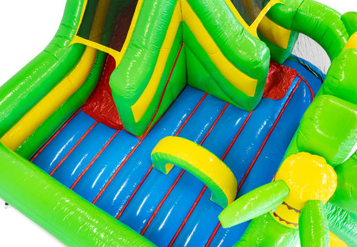 Funcity luchtkussen te koop in Crocodil thema voor kinderen. Koop opblaasbare luchtkussens bij JB Inflatables Nederland