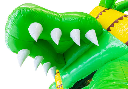 Bestel opblaasbare Funcity Crocodil springkussen voor kinderen. Opblaasbare springkussens kopen bij JB Inflatables Nederland