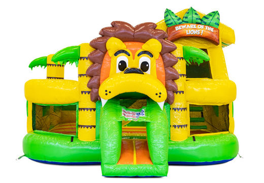 Opblaasbaar Funcity springkussen bestellen in thema Lion voor kinderen. Koop nu opblaasbare springkussens bij JB Inflatables Nederland