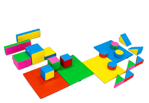 Softplay set large Standaard thema kleurrijke blokken om mee te spelen