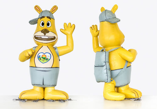 Maatwerk kangoeroe mascotte productvergroting bestellen. Koop opblaasbare productvergrotingen nu online bij JB Inflatables Nederland