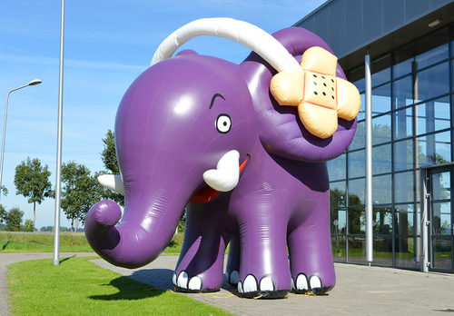 Paarse olifant blikvanger online kopen. Bestel uw opblaasbare blow-ups nu online bij JB Inflatables Nederland