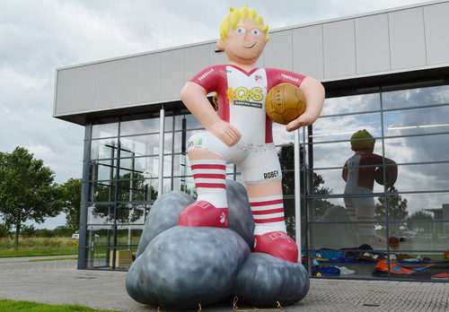Opblaasbare FC Emmen Mascotte pop productvergroting kopen. Bestel opblaasbare 3D objecten nu online bij JB Inflatables Nederland