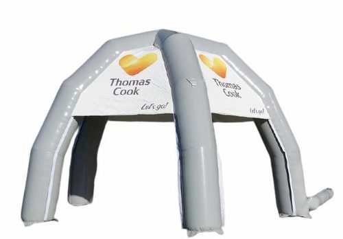 Opblaasbare op maat gemaakte spider tent voor Thomas Cook